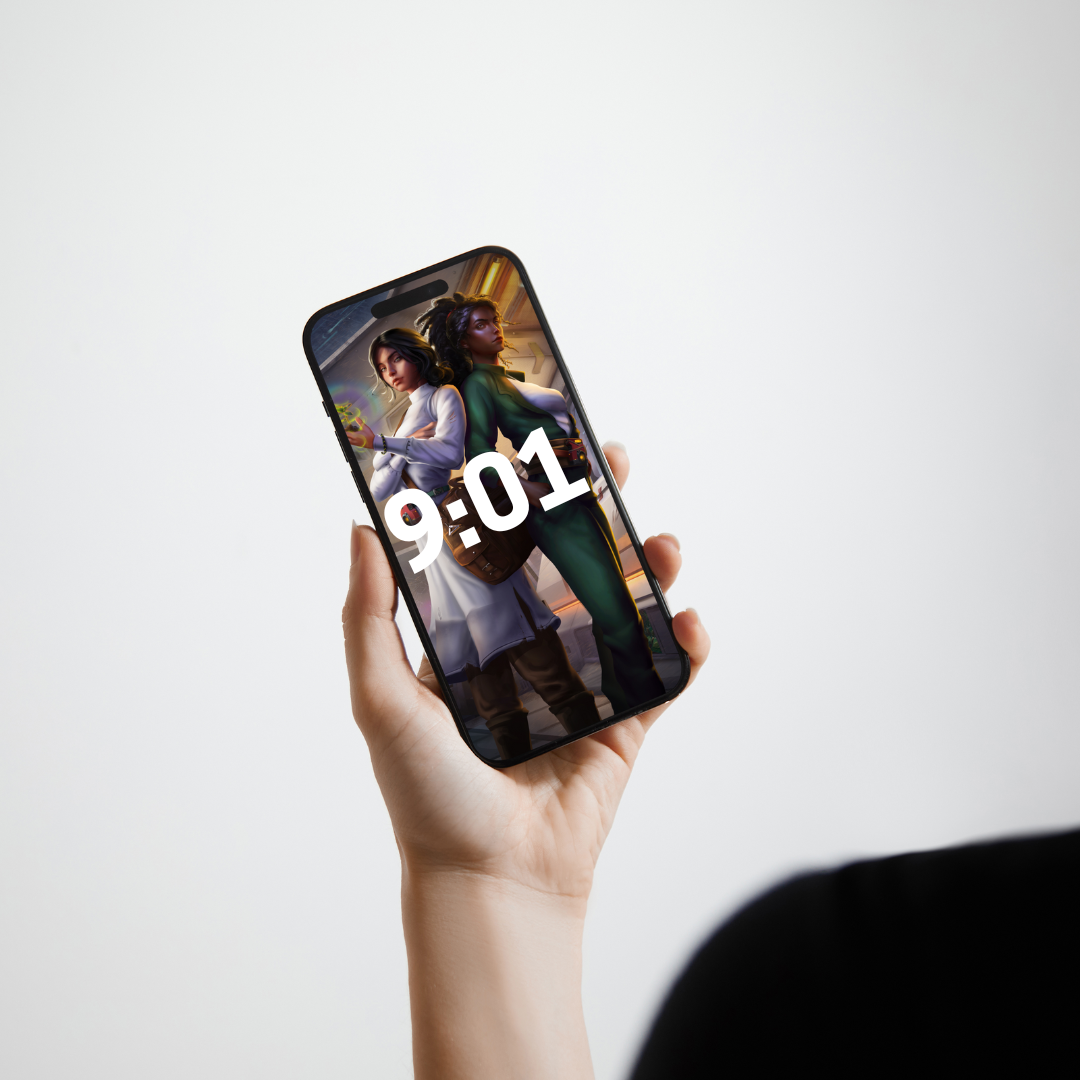 Downloadable Phone Wallpaper | Character Art from The Biokin Chronicles