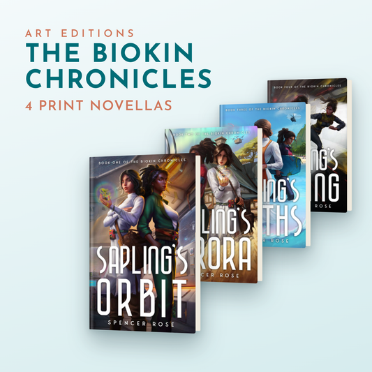 The Biokin Chronicles Art Editions: four print novellas