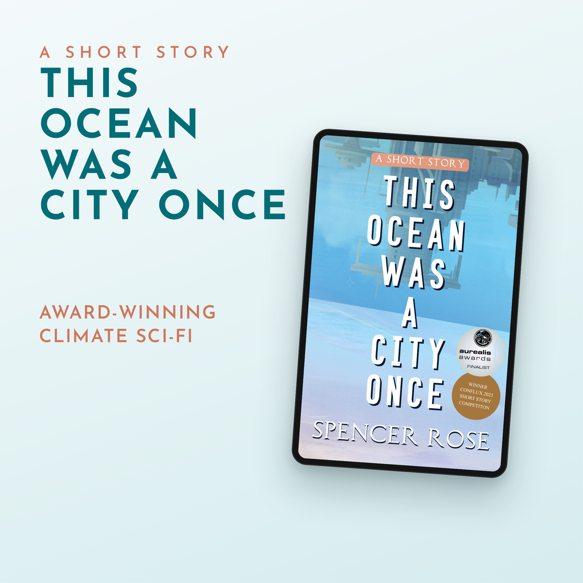 This Ocean Was a City Once short story ebook on a tablet